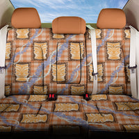 Aloha Hawaii Tiki Palaka Motifs Back Car Seat Cover Honohono Lei Orange Elegant Vibes LT14 One Size Orange - Polynesian Pride