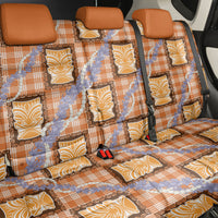 Aloha Hawaii Tiki Palaka Motifs Back Car Seat Cover Honohono Lei Orange Elegant Vibes LT14 - Polynesian Pride