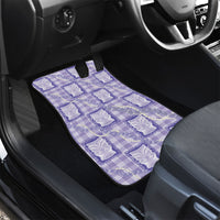 Aloha Hawaii Tiki Palaka Motifs Car Mats Honohono Lei Purple Elegant Vibes LT14 - Polynesian Pride