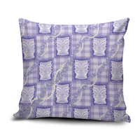 Aloha Hawaii Tiki Palaka Motifs Pillow Cover Honohono Lei Purple Elegant Vibes LT14 Purple - Polynesian Pride