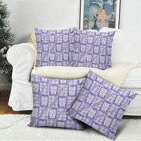 Aloha Hawaii Tiki Palaka Motifs Pillow Cover Honohono Lei Purple Elegant Vibes LT14 - Polynesian Pride