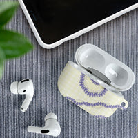 Hawaii Honohono Palaka Motifs AirPods Case Hawaiian Orchid Lei LT14 - Polynesian Pride
