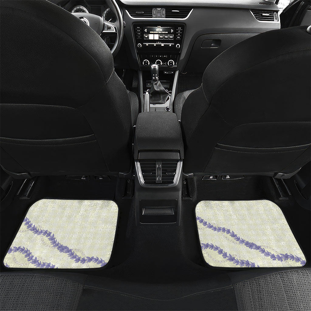 Hawaii Honohono Palaka Motifs Car Mats Hawaiian Orchid Lei