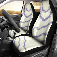 Hawaii Honohono Palaka Motifs Car Seat Cover Hawaiian Orchid Lei LT14 - Polynesian Pride