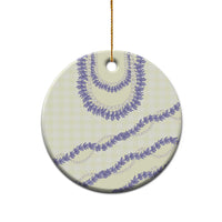 Hawaii Honohono Palaka Motifs Ceramic Ornament Hawaiian Orchid Lei LT14 - Polynesian Pride