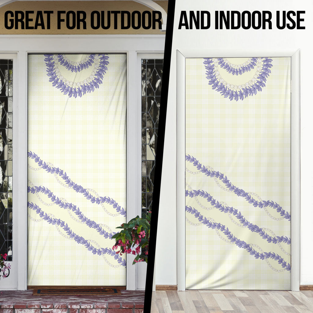 Hawaii Honohono Palaka Motifs Door Cover Hawaiian Orchid Lei LT14 - Polynesian Pride