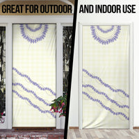 Hawaii Honohono Palaka Motifs Door Cover Hawaiian Orchid Lei LT14 - Polynesian Pride