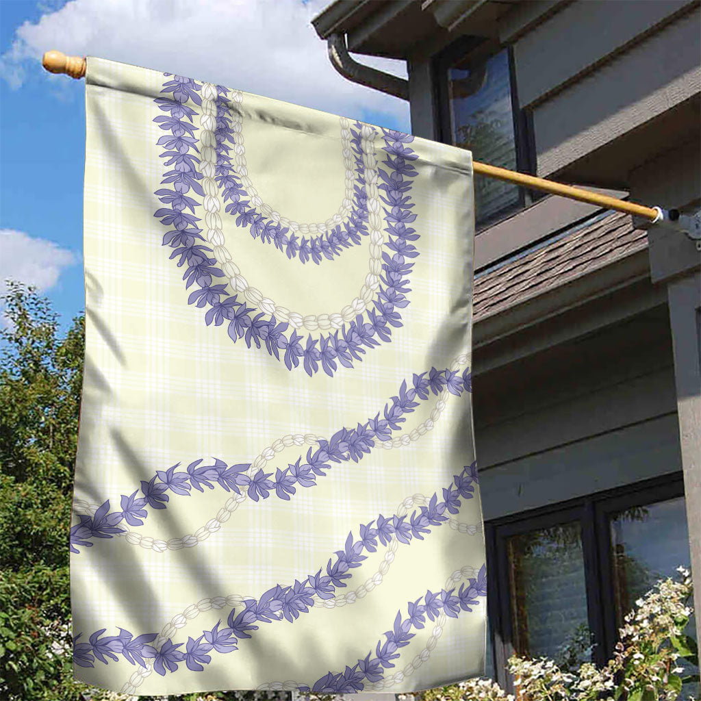 Hawaii Honohono Palaka Motifs Garden Flag Hawaiian Orchid Lei LT14 - Polynesian Pride