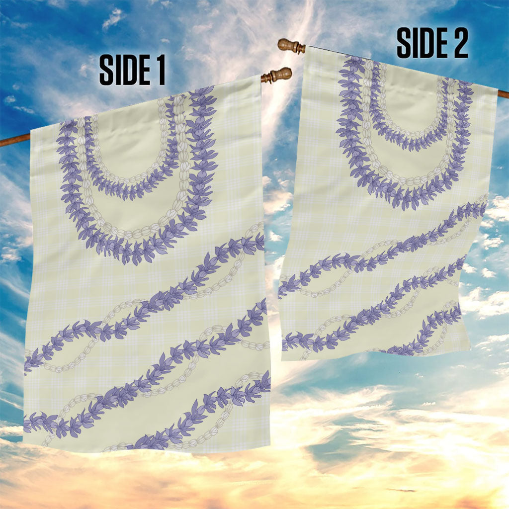 Hawaii Honohono Palaka Motifs Garden Flag Hawaiian Orchid Lei LT14 - Polynesian Pride