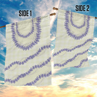 Hawaii Honohono Palaka Motifs Garden Flag Hawaiian Orchid Lei LT14 - Polynesian Pride