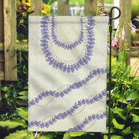 Hawaii Honohono Palaka Motifs Garden Flag Hawaiian Orchid Lei LT14 Garden Flag Cream - Polynesian Pride