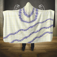 Hawaii Honohono Palaka Motifs Hooded Blanket Hawaiian Orchid Lei LT14 - Polynesian Pride