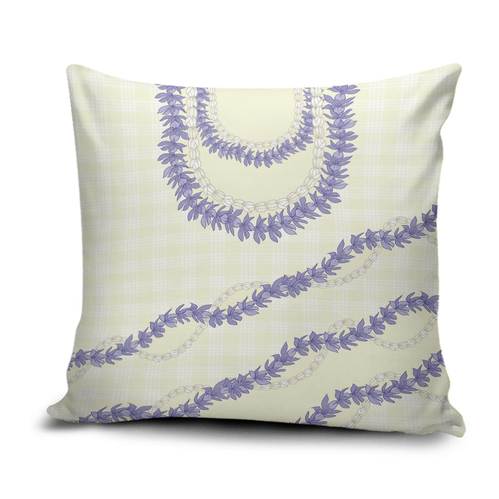 Hawaii Honohono Palaka Motifs Pillow Cover Hawaiian Orchid Lei LT14 Cream - Polynesian Pride