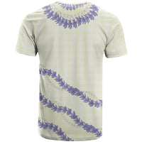 Hawaii Honohono Palaka Motifs T Shirt Hawaiian Orchid Lei LT14 - Polynesian Pride