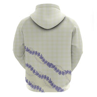 Hawaii Honohono Palaka Motifs Zip Hoodie Hawaiian Orchid Lei LT14 - Polynesian Pride