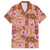 Orange Hawaii Hibiscus With Tropical Flowers Motifs Hawaiian Shirt - Polynesian Pride