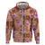 Orange Hawaii Hibiscus With Tropical Flowers Motifs Hoodie - Polynesian Pride