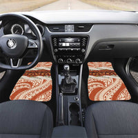 Aloha Hawaii Mikioi Lei Car Mats Beige Tropical Flower Pattern - Polynesian Pride