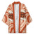 Aloha Hawaii Mikioi Lei Kimono Beige Tropical Flower Pattern - Polynesian Pride