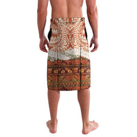 Aloha Hawaii Mikioi Lei Lavalava Beige Tropical Flower Pattern - Polynesian Pride