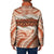 Aloha Hawaii Mikioi Lei Padded Jacket Beige Tropical Flower Pattern - Polynesian Pride