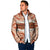 Aloha Hawaii Mikioi Lei Padded Jacket Beige Tropical Flower Pattern - Polynesian Pride