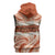 Aloha Hawaii Mikioi Lei Sleeveless Hoodie Beige Tropical Flower Pattern - Polynesian Pride