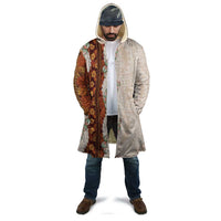 Aloha Hawaii Mikioi Lei Cloak Cattail Red Tropical Flower Pattern - Polynesian Pride