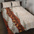 Aloha Hawaii Mikioi Lei Quilt Bed Set Cattail Red Tropical Flower Pattern - Polynesian Pride