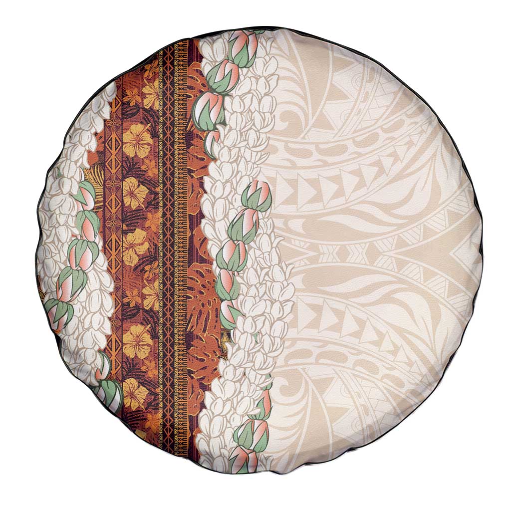 Aloha Hawaii Mikioi Lei Spare Tire Cover Cattail Red Tropical Flower Pattern - Polynesian Pride