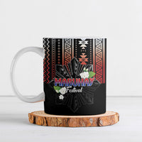 Mabuhay Philippines Festival Ceramic Mug Filipino Map Sampaguita Igorot Pattern LT14 Black - Polynesian Pride