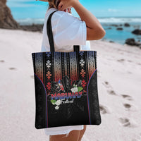 Mabuhay Philippines Festival Tote Bag Filipino Map Sampaguita Igorot Pattern LT14 - Polynesian Pride