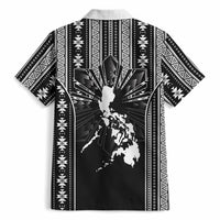 Mabuhay Philippines Festival Hawaiian Shirt Filipino Map Black White Igorot Pattern LT14 - Polynesian Pride