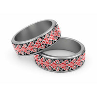 New Zealand Ngaru Kowhaiwhai Motif Classic Ring - Polynesian Pride