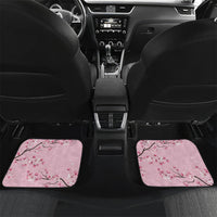 Koi Fish Sakura Japan Car Mats Eternal Flow Cherry Blossom Seigaiha Pattern