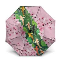 Koi Fish Sakura Japan Umbrella Eternal Flow Cherry Blossom Seigaiha Pattern
