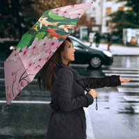 Koi Fish Sakura Japan Umbrella Eternal Flow Cherry Blossom Seigaiha Pattern