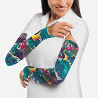 Japan Koinobori Arm Sleeves Japanese Koi Flag Waves Pattern