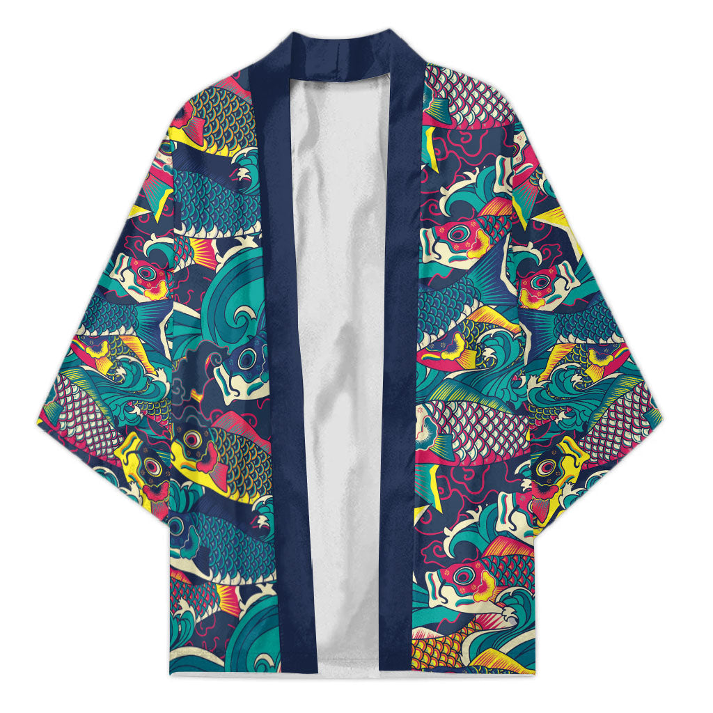 Japan Koinobori Kimono Japanese Koi Flag Waves Pattern
