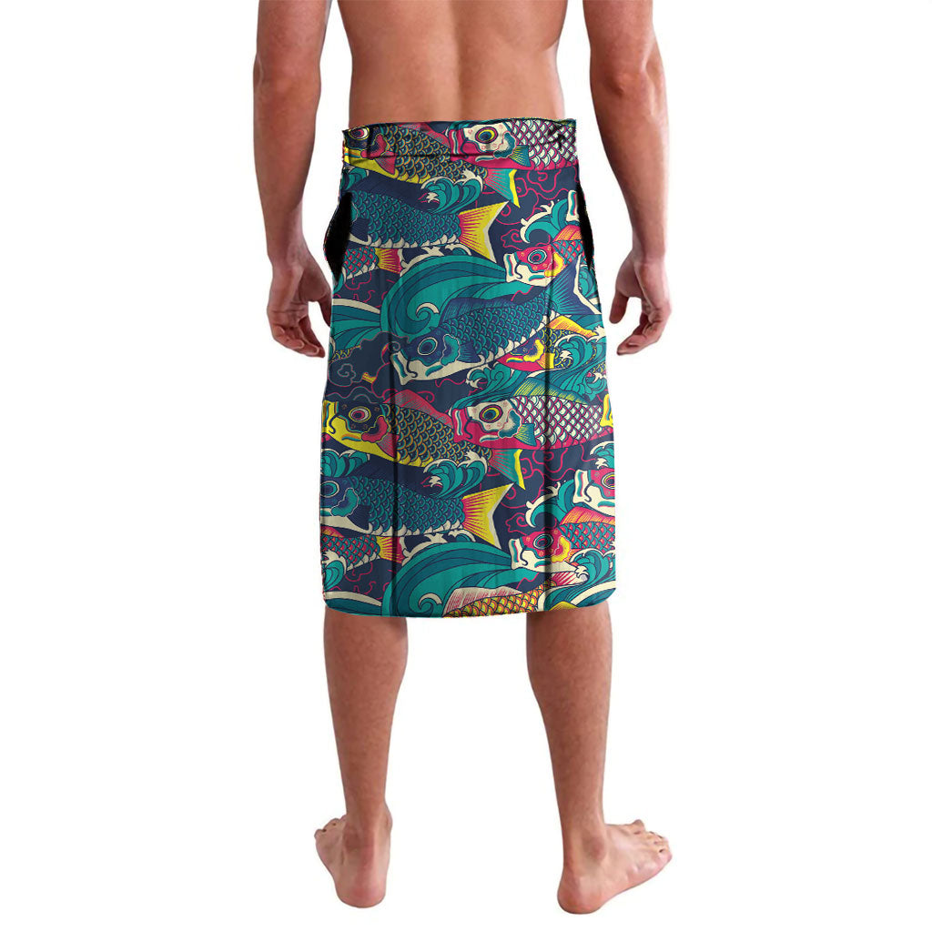 Japan Koinobori Lavalava Japanese Koi Flag Waves Pattern