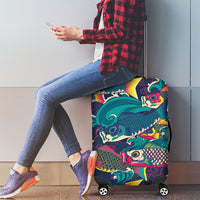 Japan Koinobori Luggage Cover Japanese Koi Flag Waves Pattern