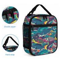 Japan Koinobori Lunch Bag Japanese Koi Flag Waves Pattern