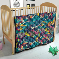 Japan Koinobori Quilt Japanese Koi Flag Waves Pattern