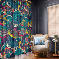 Japan Koinobori Window Curtain Japanese Koi Flag Waves Pattern