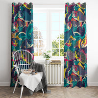 Japan Koinobori Window Curtain Japanese Koi Flag Waves Pattern