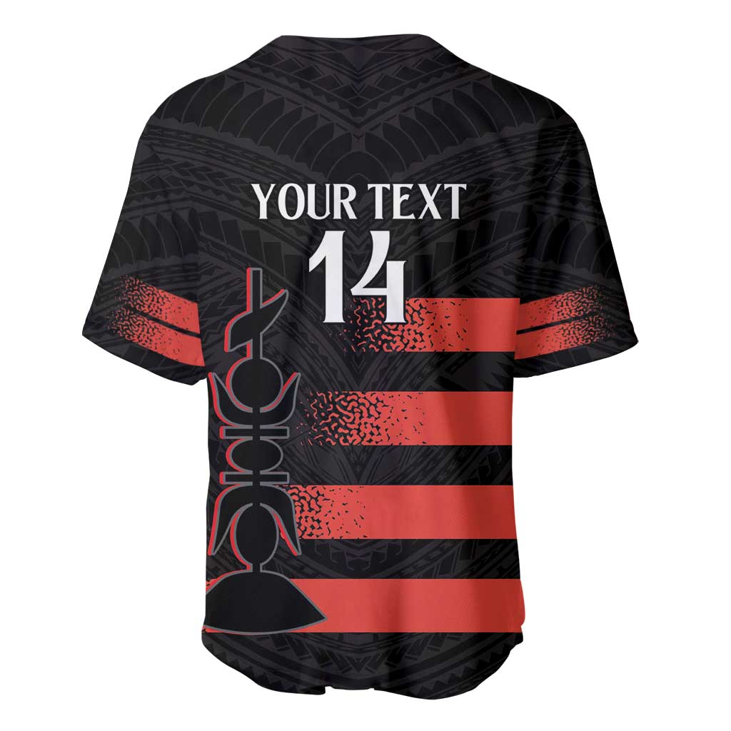 Custom New Caledonia Football Baseball Jersey Allez Les Cagous Polynesian Pattern LT14 - Polynesian Pride