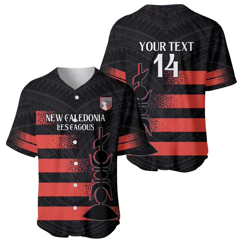 Custom New Caledonia Football Baseball Jersey Allez Les Cagous Polynesian Pattern LT14 - Polynesian Pride