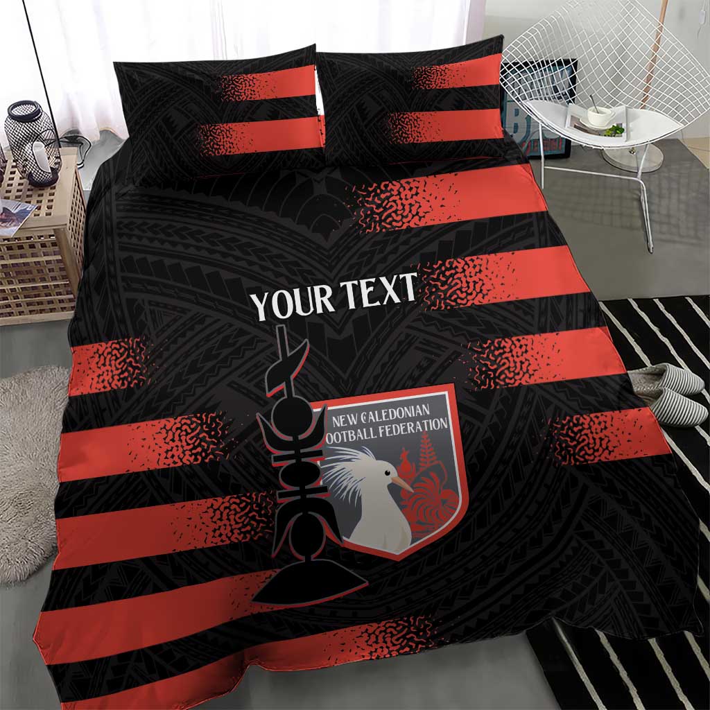 Custom New Caledonia Football Bedding Set Allez Les Cagous Polynesian Pattern LT14 - Polynesian Pride