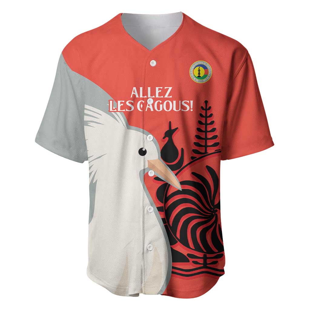Custom Nouvelle-Caledonie Football Baseball Jersey Allez Les Cagous Simple Style LT14 Red - Polynesian Pride