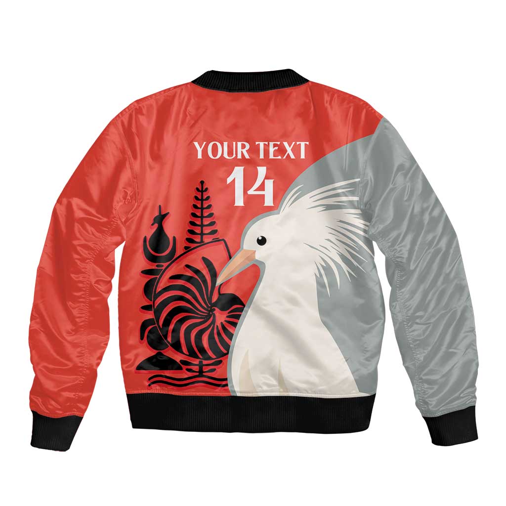 Custom Nouvelle-Caledonie Football Bomber Jacket Allez Les Cagous Simple Style LT14 - Polynesian Pride